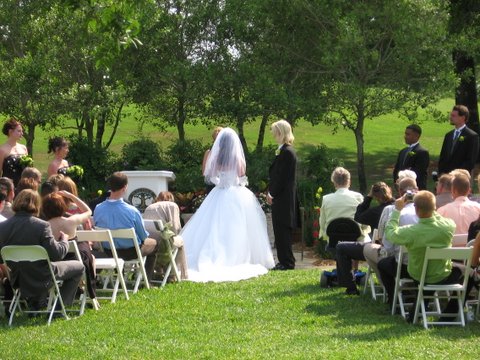 outdoors wedding