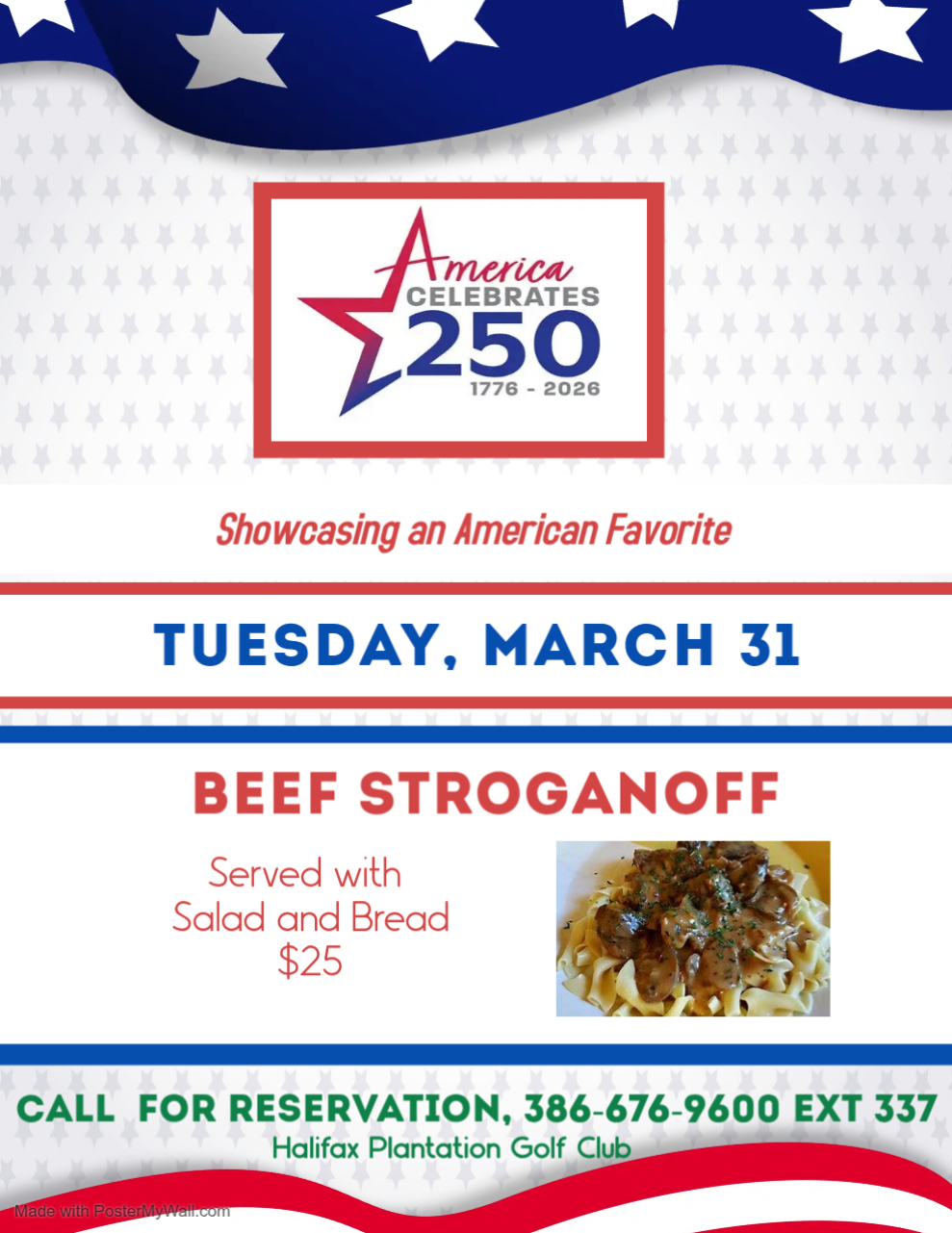Beef Stroganoff American 250